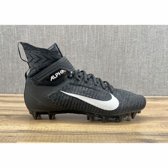 Nike Alpha Menace Elite 2 WD P FlyKnit Black White BV3298-001 Men's Sz 12 Wide